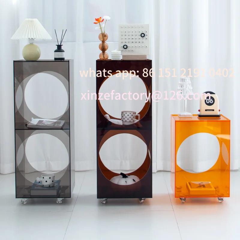 

Customizable light luxury household transparent bookcase, simple wind floor shelf, sofa display, wall storage bookshelf