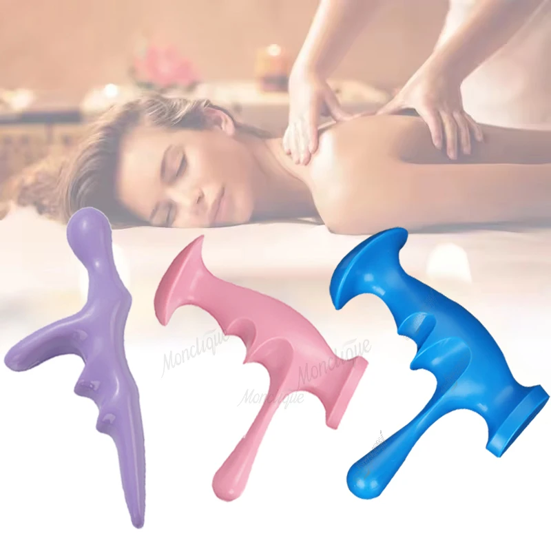 

Portable Body Fascia Massager Shoulder Neck Point Pull Bar Scrape Massage Thumb Finger Pressure Press Trigger Point Back Relax