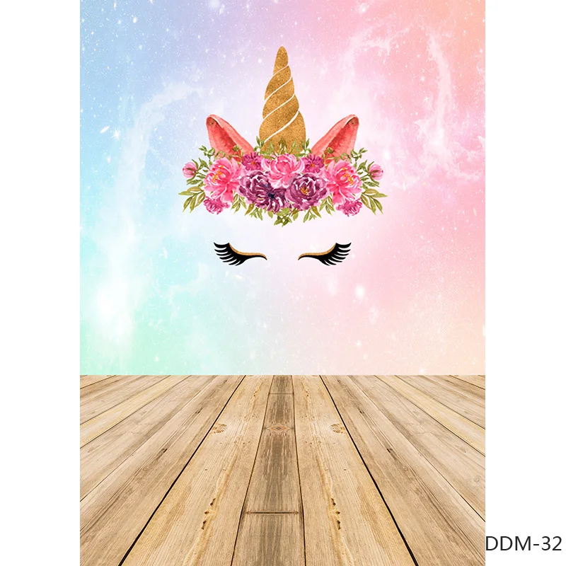ZHISUXI 비닐 유니콘 생일 사진 배경, 신생아 아기 사진 배경, 스튜디오 사진 소품 210605-05