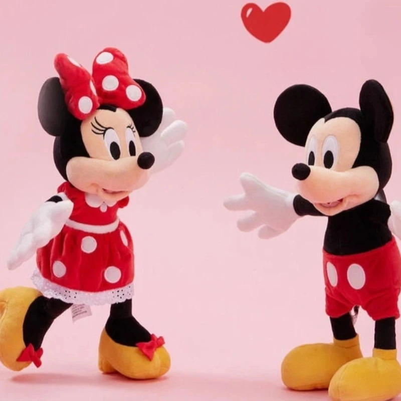 

Disney Official Mickey And Minnie Pair Soft Stuffed Plush Dolls Wedding Bed Pillow Newlywed Birthday Anniversary Gift For Couple