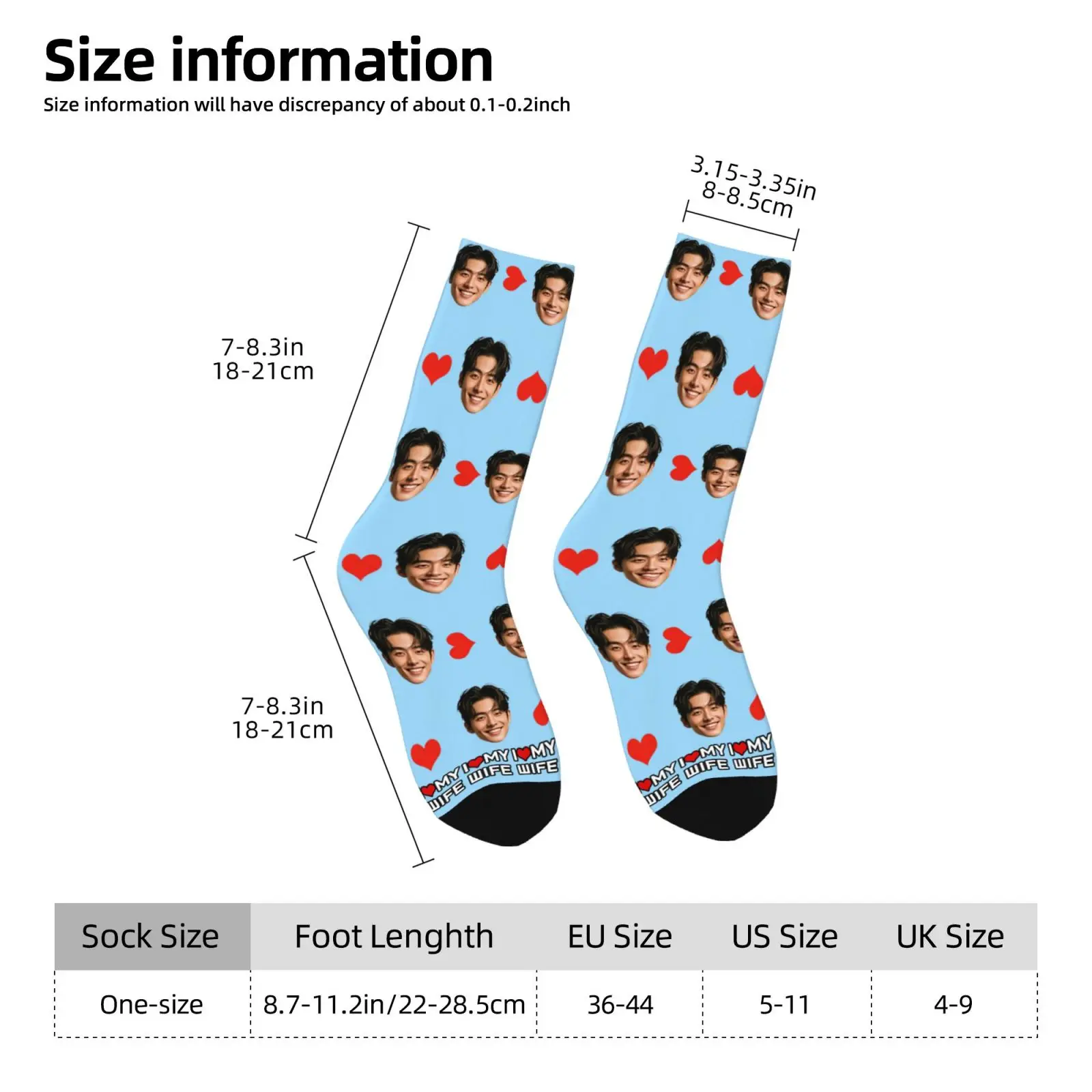 Custom avatar socks for men and women custom photo socks personalized picture socks photo socks personalized gifts view 6