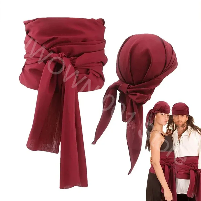 Halloweenowy zestaw kapeluszy pirackich Zestaw kostiumów Kapelusz Pas Unisex Pirat Zestaw Cosplay Vintage Renesansowy kapelusz Pas Sznurowane akcesoria