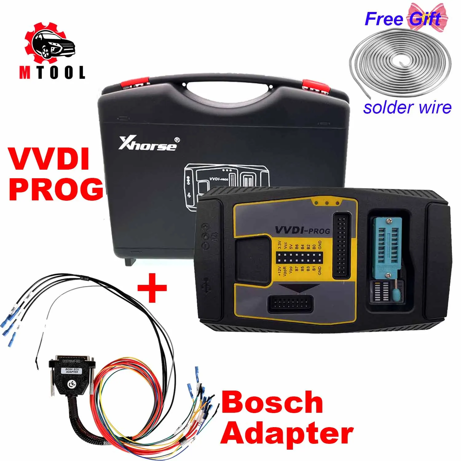 Xhorse VVDI Prog Programmer ECU Programmer with For Bosch ECU Adapter Read ECU N20 / N55 / B38 / B48 ISN For BMW without Opening