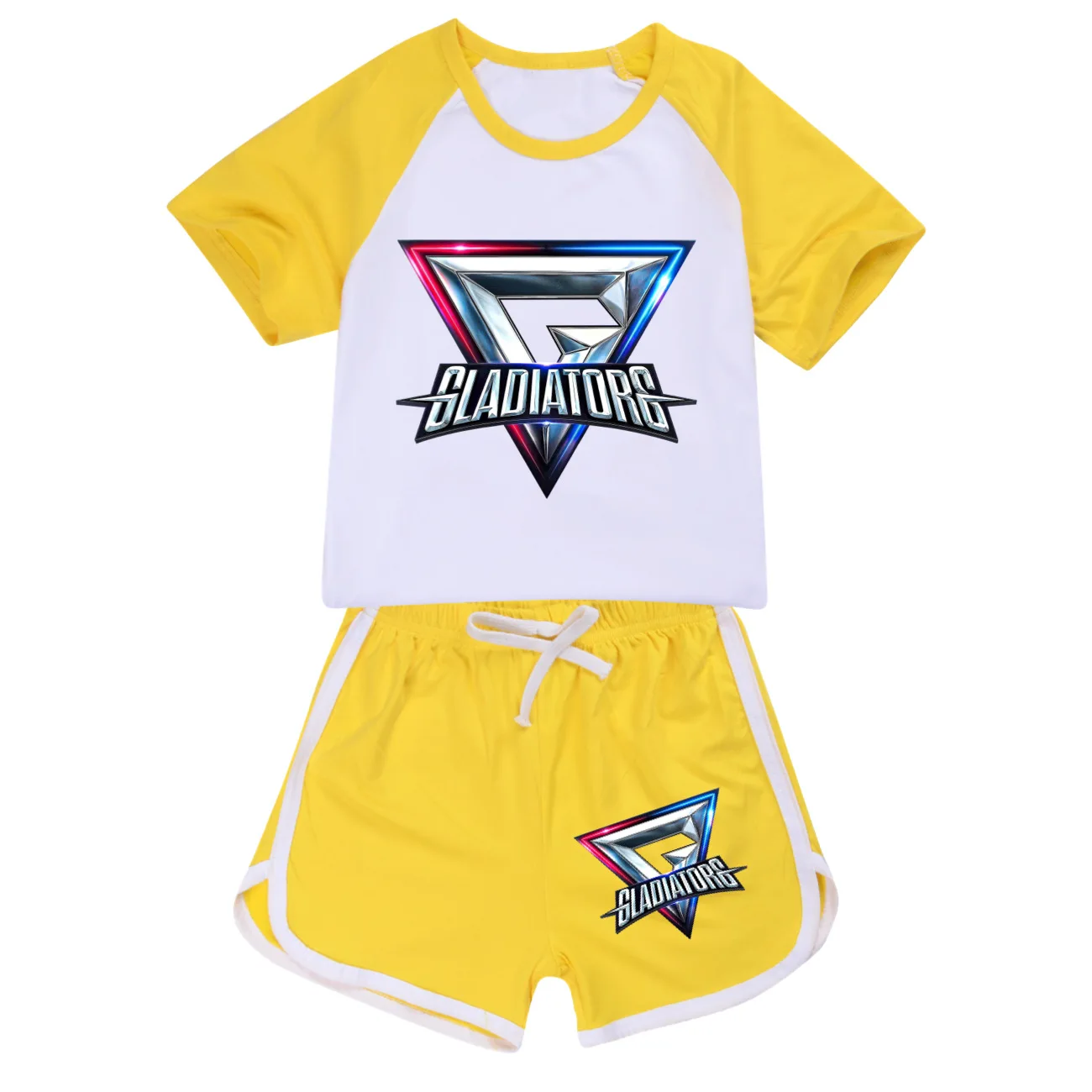 GLADIATORS Summer Toddler T-shirt Shorts Casual Sports Suit Children Boutique Clothing Baby Girls Tops Set Boys T Shirt Kids3665