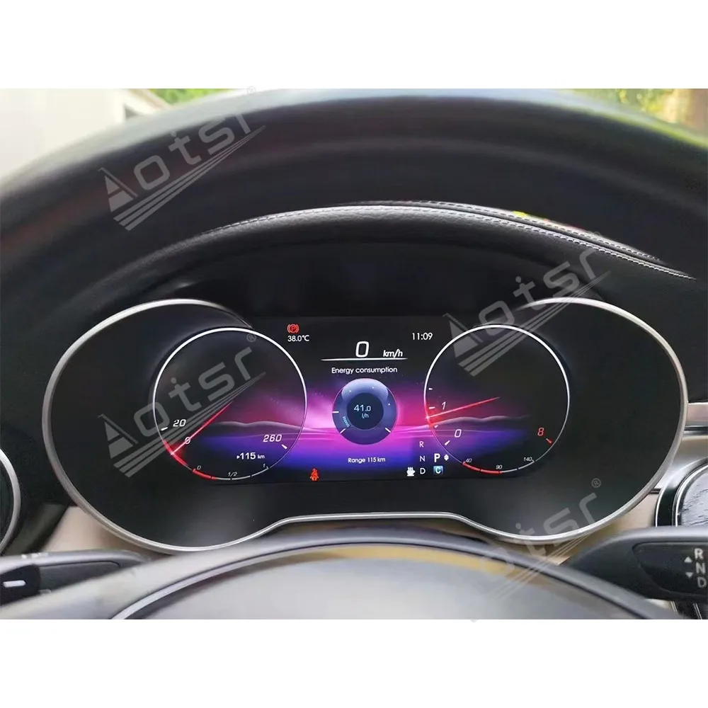 

12,3 эпизон цифрового кластера одометра для Mercedes-Benz W205 2015-2021 ЖК-мультимедийный плеер приборной панели измеритель скорости