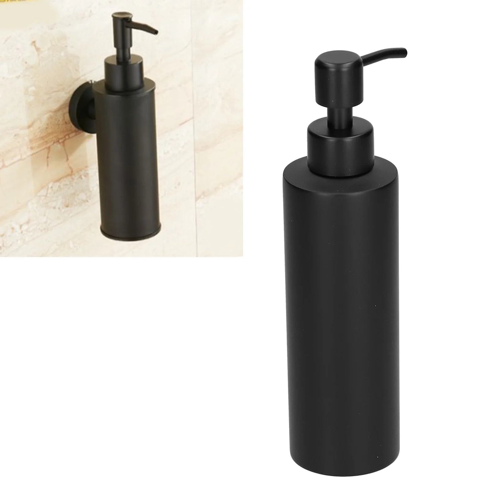 304 roestvrij staal zwarte lotionfles slanke zeepdispenser voor badkamer thuis hotel slanke zeepdispenser zeepdispenser voor hotel