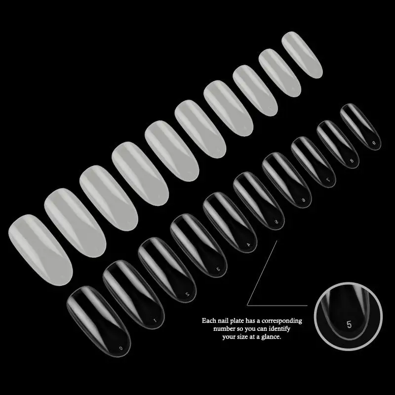 500PCS False Nail Tips 12 Styles Thin Flexible Multiple Sizes Perfect for Gift Giving Home DIY Nail Decoration