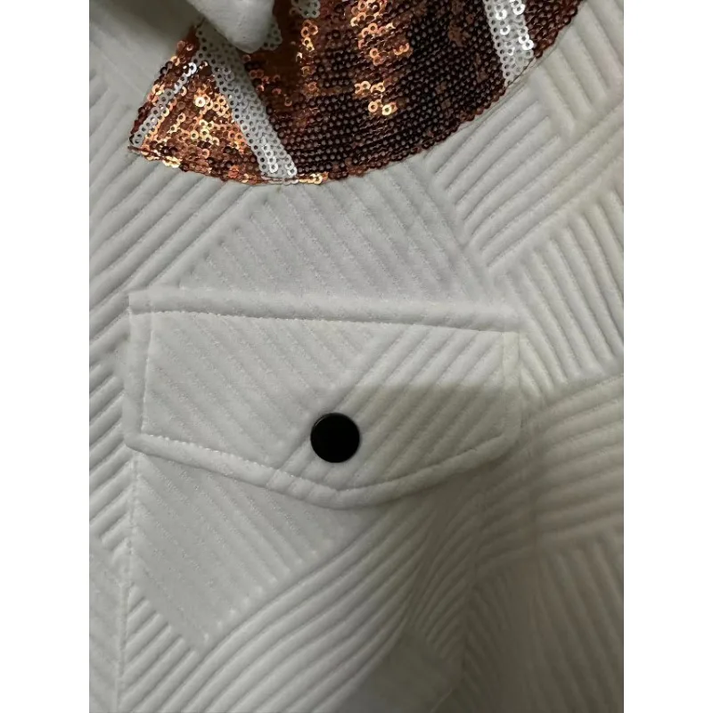 New Patchwork Jacket, Fashionable and Versatile Cardigan Shirt for Women