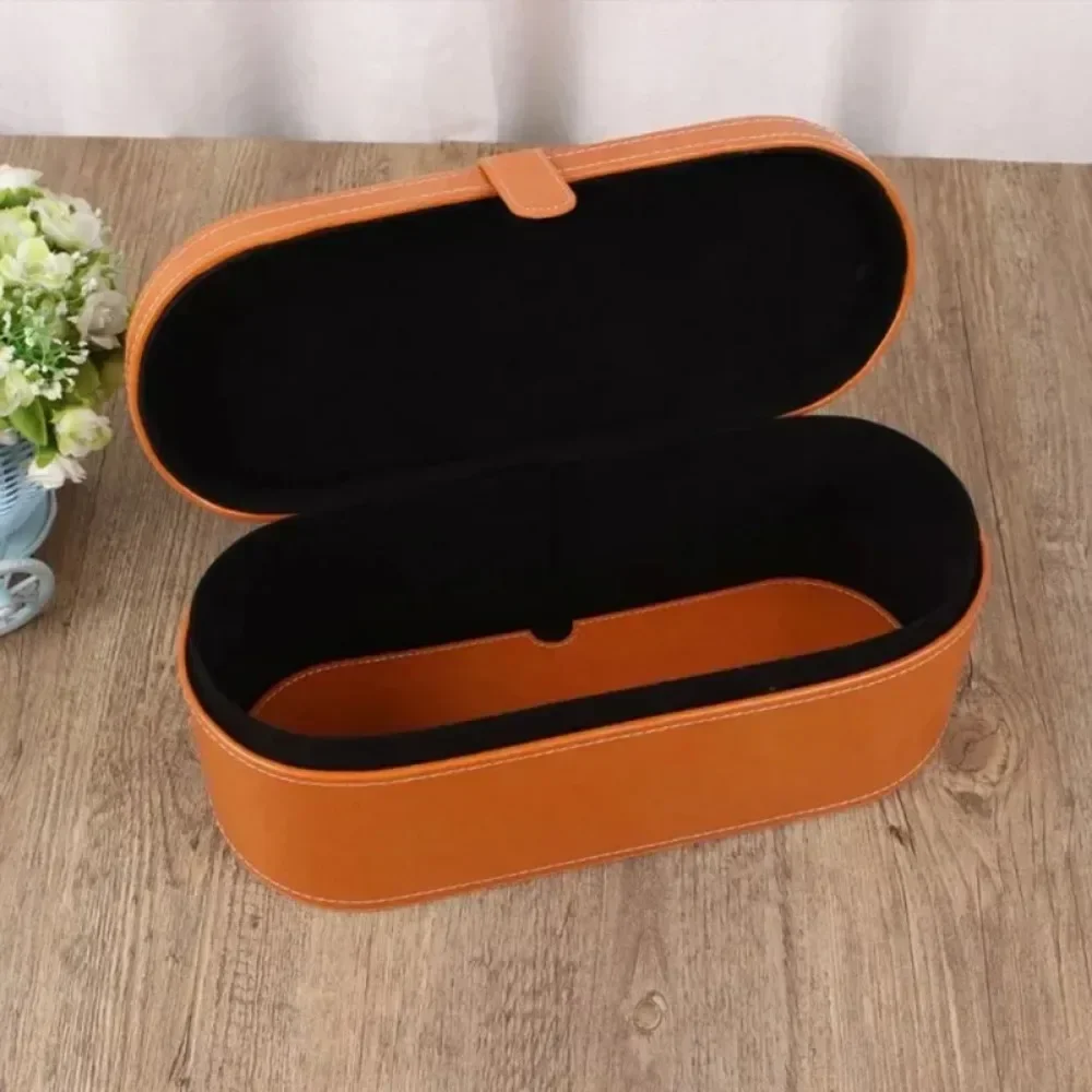 Leather Storage Box for Curling Stick Carry Case Shockproof Box Curling Iron Storage Bags for Dyson Airwrap Travel Storage Pouch