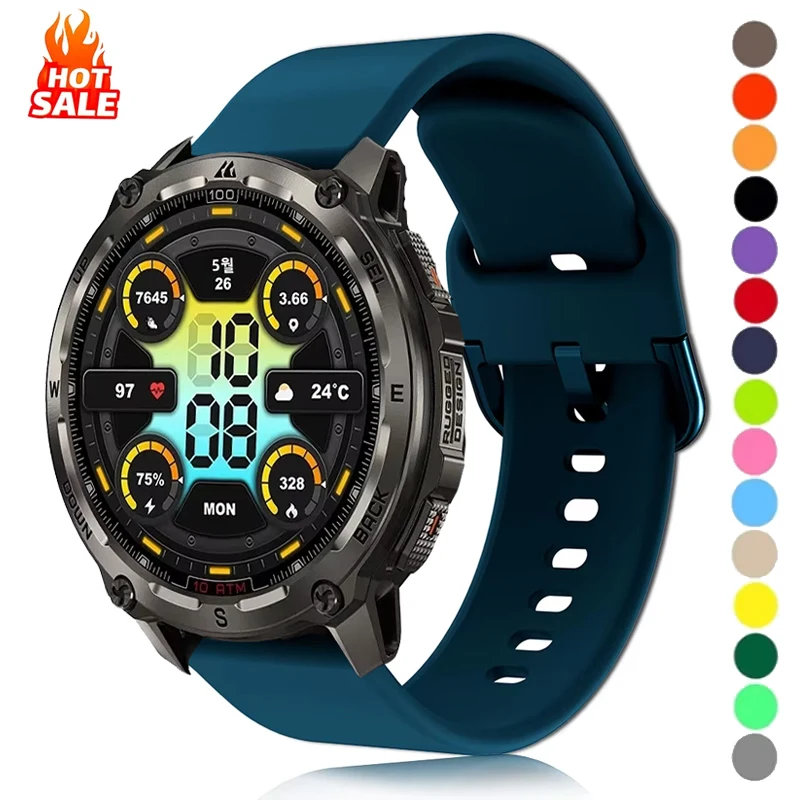 22Mm Sport Silicone… - image