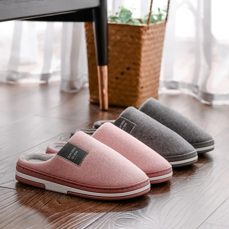 Winter Men's Slippers Warm Cotton Slippers Lightweight Comfortable Casual Shoes Home Indoor Couples Flats Non Slip Soft Slippers image 6