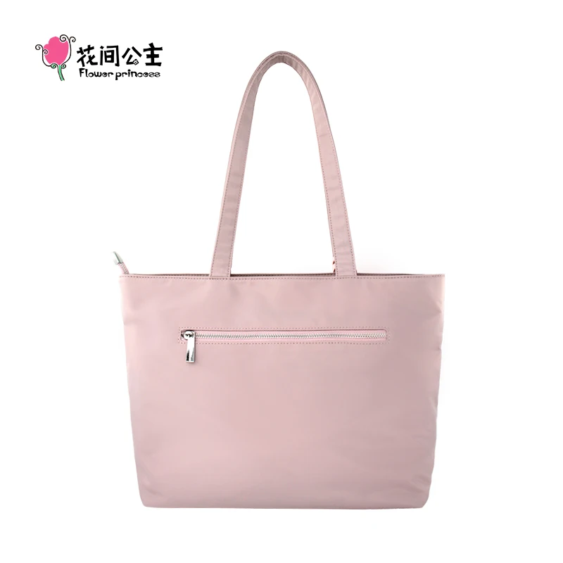 Flower Princess GO WITH ME New 2024 Female Shoulder Women\'s Bag Woman Designer Cute Pink Big Nylon Handbags Tote Bags for Women