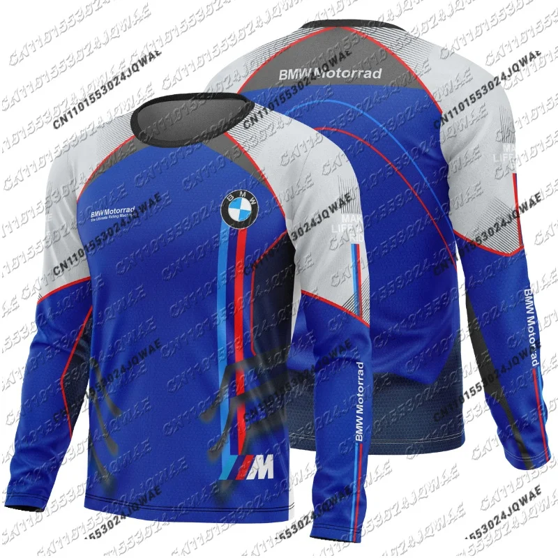 

2025 New Bmw Racing Team Uniform Men's Loose Breathable Comfortable Sports Shirt Motorcycle Quick Drying Riding Downhill T-Shirt