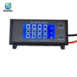 Dc 0-500v 0-5000w lcd digital voltímetro amperímetro medidor de potência 4 bits de alta precisão tensão atual painel medidor de energia detector de volts