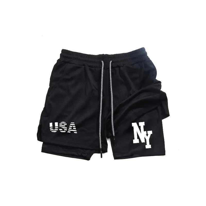 

Летние мужские фитнес-шорты: быстросохнущие, дышащие, для бега и тренировок, с эластичным поясом, модные, с петлей для полотенца, для активного отдыха