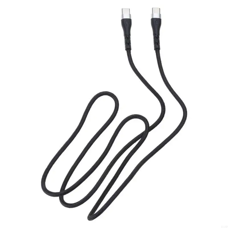 E1PF 120W 10A تيار عالية النوع C من نوع C كابل شحن C لشحن سريع ونقل البيانات السريعة