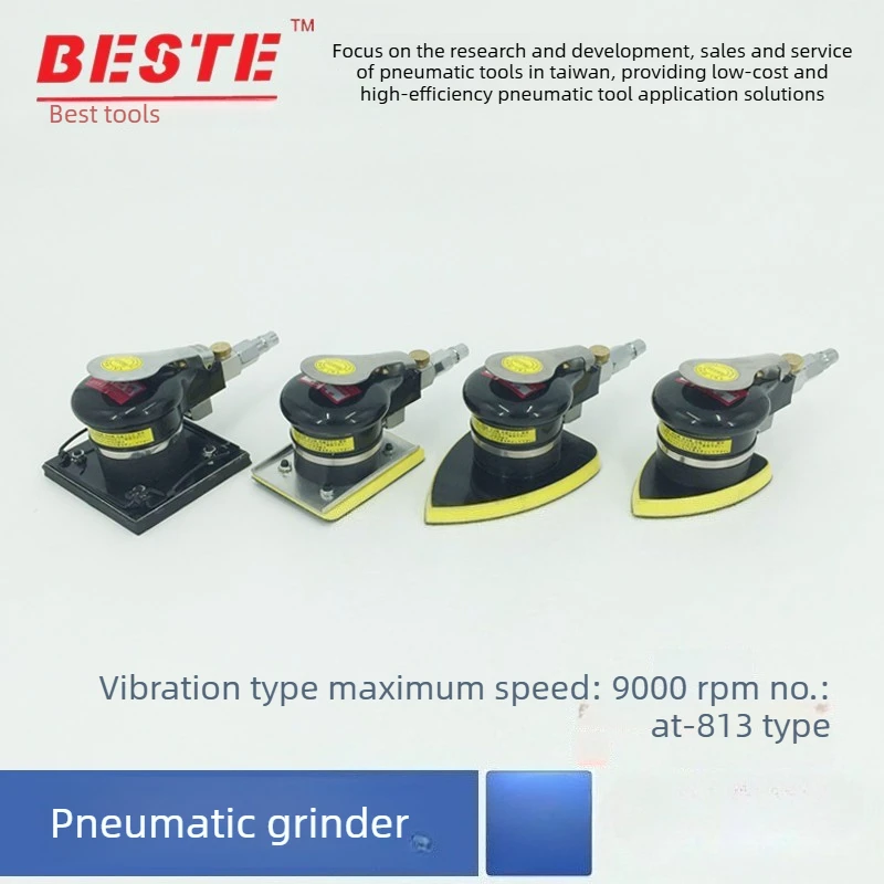Taiwan Best AT-813 Square Pneumatic Sander, Polishing Machine, Sander, Triangular Sand, Sandpaper Machine