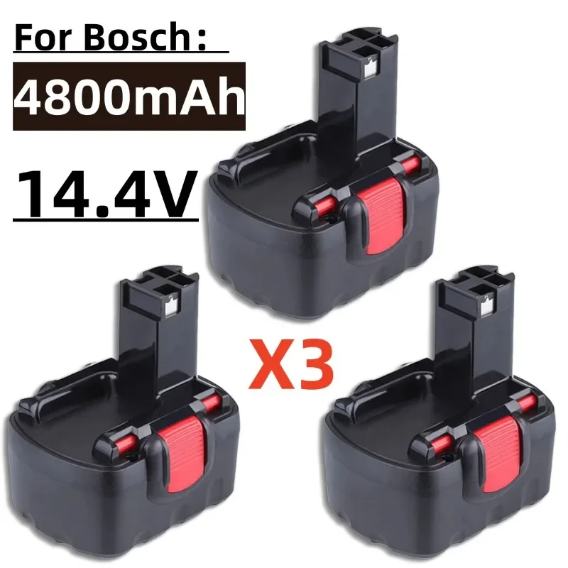 Roza Cinnie-Bottool-Power Tool Battery for Bosch, 4800mAh, 14.4V, BAT038, BAT040,  PSR 14.4VE-2, GSR 14.4V, GDS , 35614,BAT041