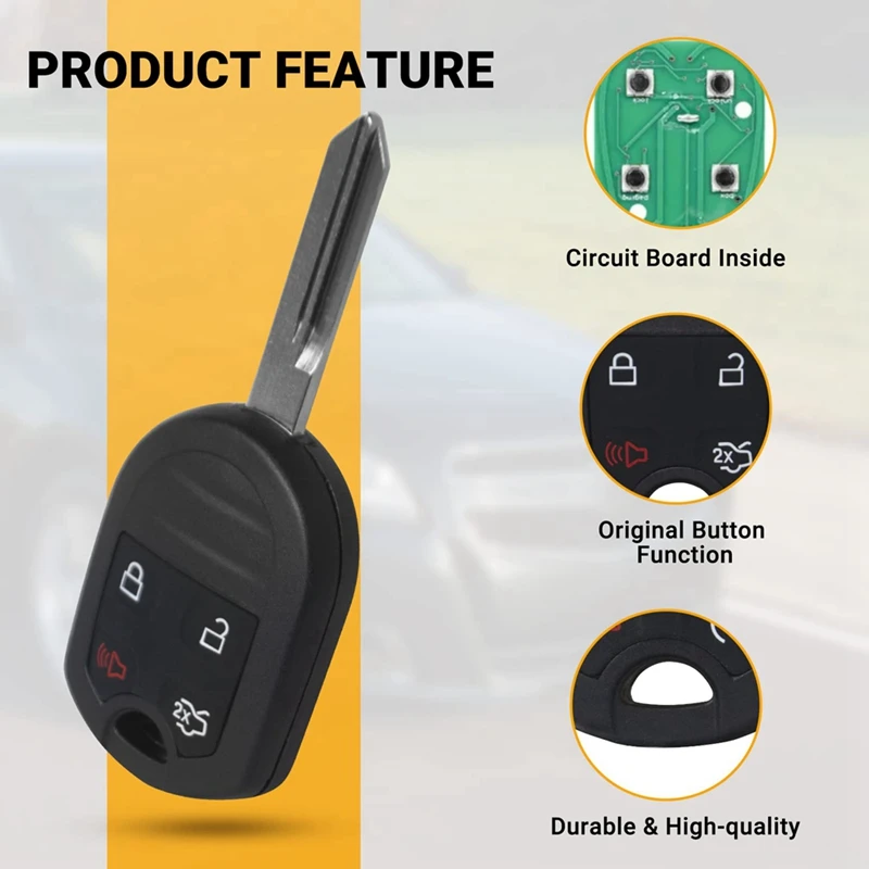 Plastic Car Keyless Entry CWTWB1U793 For Ford Explorer Mustang Expedition Edge Focus Lincoln Mercury Sable Mazda Key Fob 2Pcs