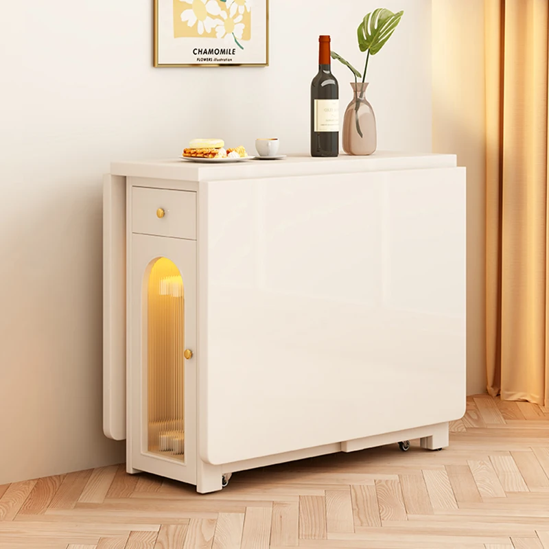 Luxury Simple Dining Table Set With Chair Vintage Modern Folding Table Space Savers Mesas De Comedor Restaurant Furniture