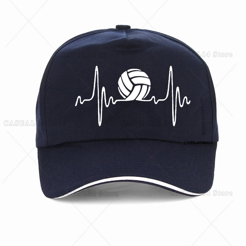 Battito cardiaco Volleyballs Harajuku Pop berretto da Baseball moda pallavolo atleta cappello da sole Casual regolabile Snapback cappelli cofano