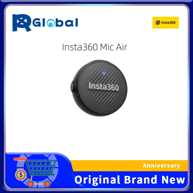 Insta360 Mic Air Sender für insta360 X5 und Insta360 Mic Air (1 TX + 1 RX) für Mobiltelefone oder Flow