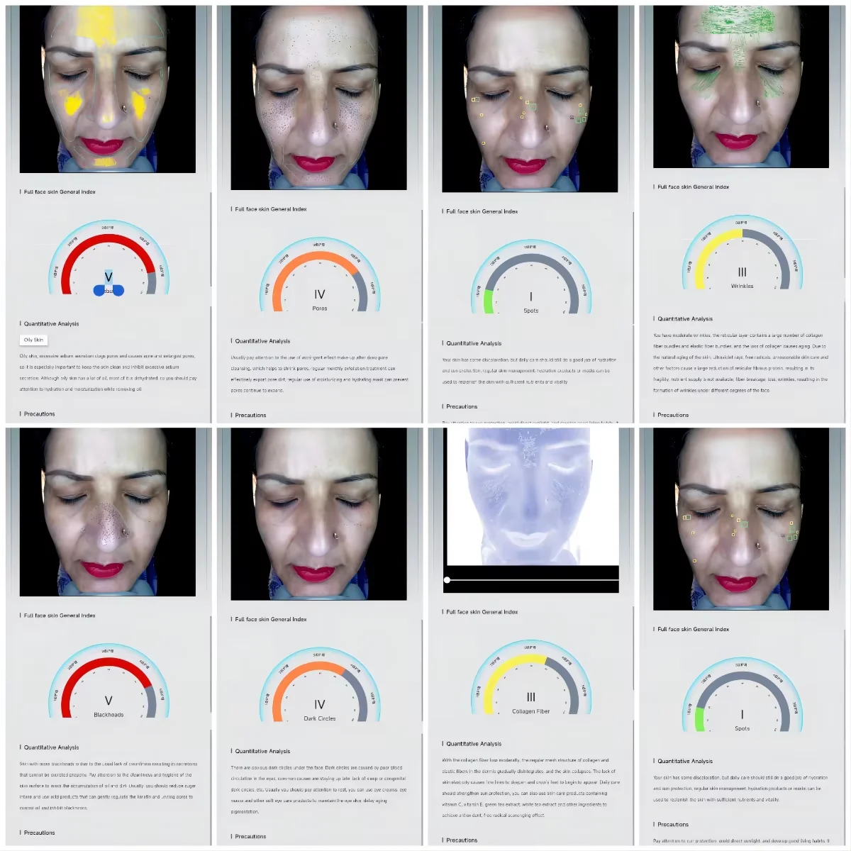 Professional Smart Moji AI 3D Magie  Mirror Skin Analyzer  Facial Reveal Imager Skin Analysis Plus Screen Machine