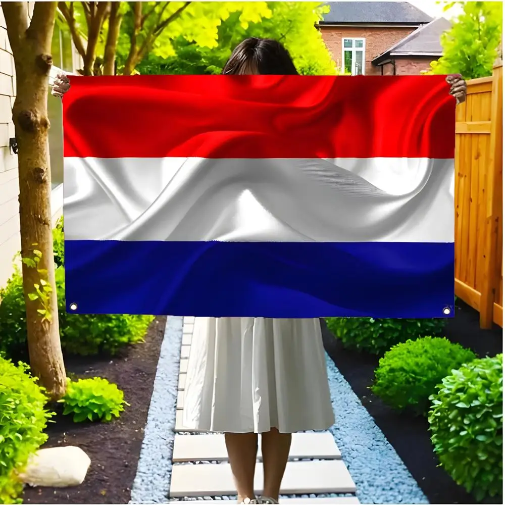 Netherlands Tulips Windmill Flags Borderless four-ring ornament indoor outdoor decoration effortless to hang