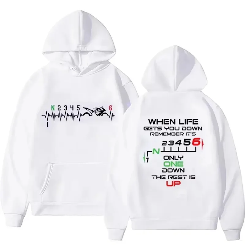 معدات الدرجات النارية السائق نبضات القلب طباعة الرجال هوديس الذكور البلوز الملابس المتضخم بلوزات الرسم المرأة رياضية #1