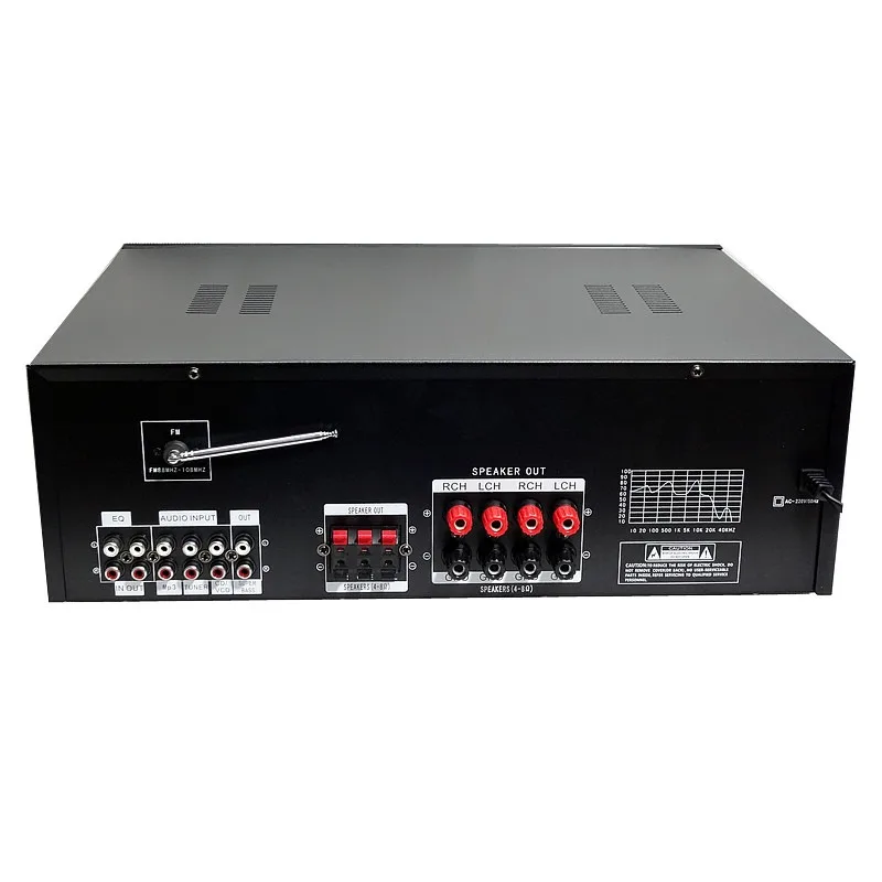 AV-702BT 1500W 5-канальный Bluetooth домашний цифровой объемный декодер KTV караоке OK аудио усилитель с дистанционным управлением