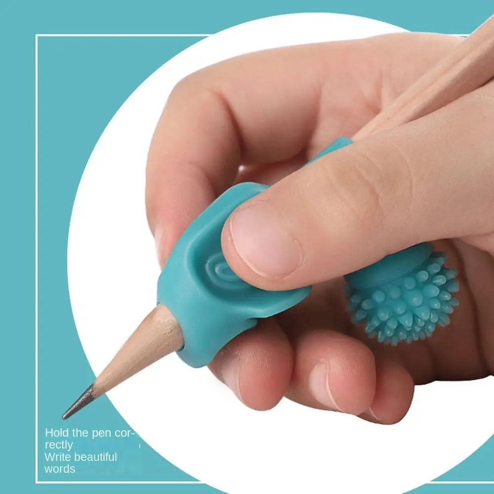 4 pcs Writing Posture Silicone Orthosis Writing AIDS Pens Holding Learning Practice Pen Holder Silicone Correct Grip Posture