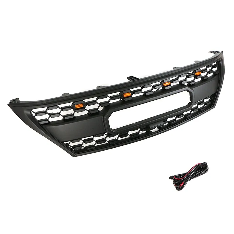 

STLF2008-2012 Auto Parts ABS Matte Black Front Grille With Light Fit for LX470 570 Harrie