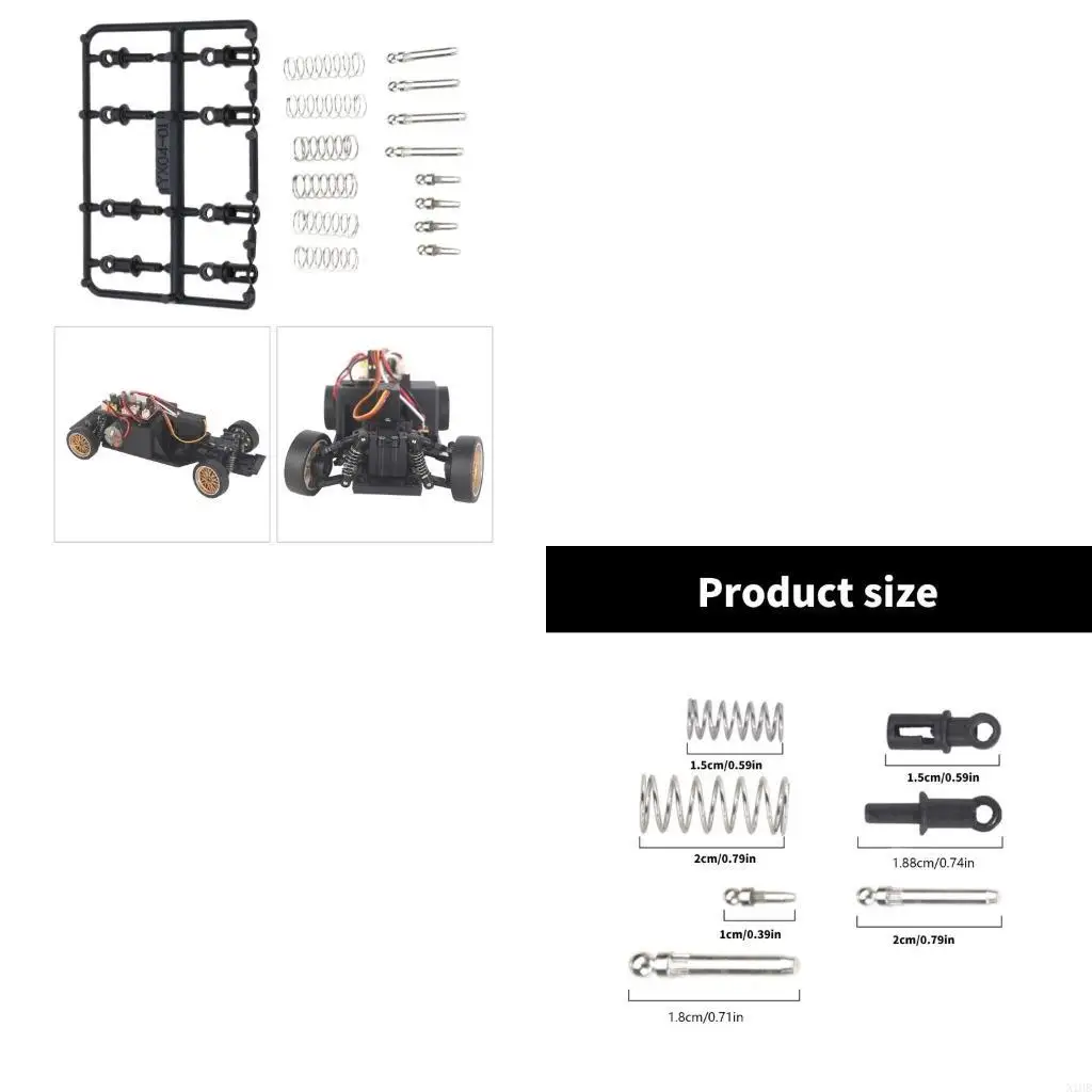 

LDRC A86 LD1801 LD1802 LD1803 LD1804 A01 A02 Shock Absorbers Kits Adjustable Shock Damper for 1/18 Remote Control Car