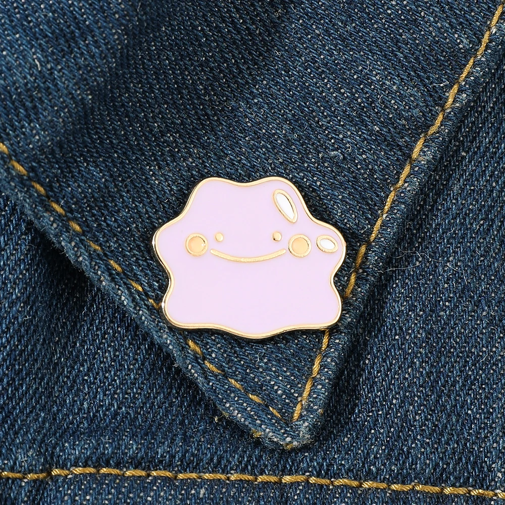 High Quality Metal Cartoon Smile Cloud Enamel Brooch Pin Bag Collar Lapel Badge Jewelry Cloud For Women Kids