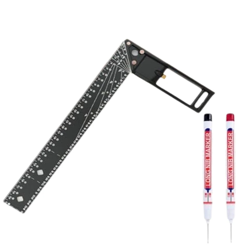 

12 Inch Framing Square Carpenter Square, Woodworking Square Ruler, T Square Tool, Right Angle Ruler, L Square Ruler