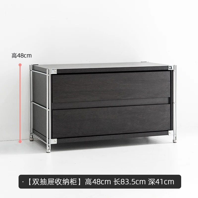 

TV simple Nordic living room floor-to-ceiling low storage cabinet against the wall combined cabinet