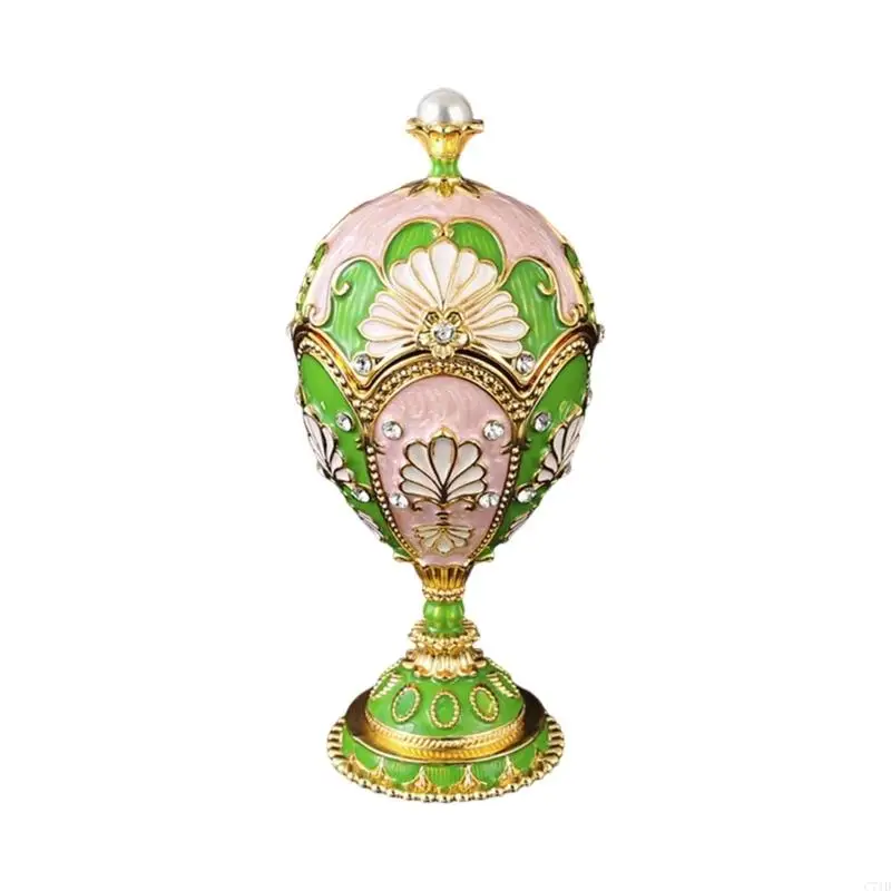  Enameled Metal Display Box With Roomy Interior Home Decoration Accessory Desktop Storage Case For Small Items