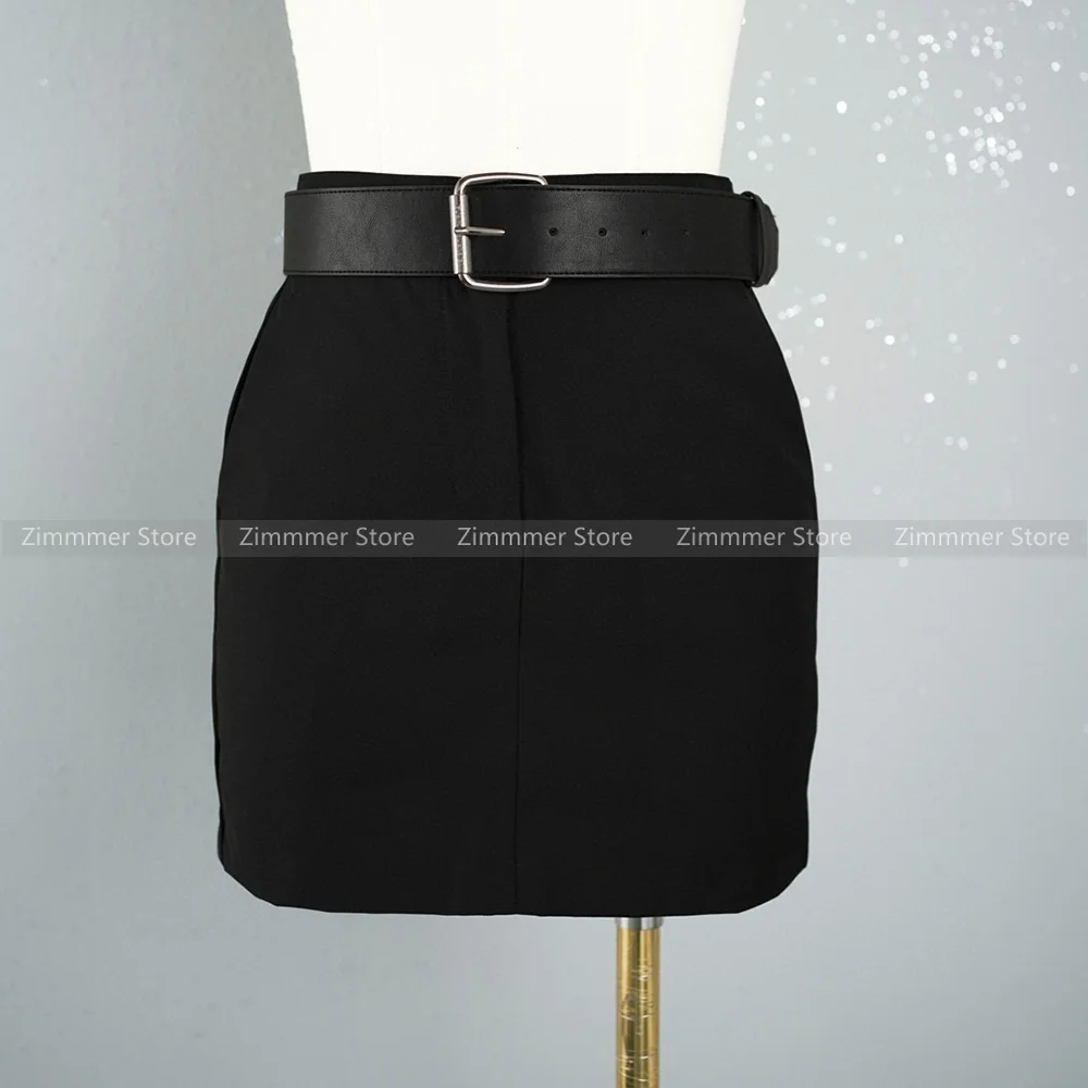 

Fashionable commuter wear senior sense belt suit skirt 24 years summer new temperament half-body skirt