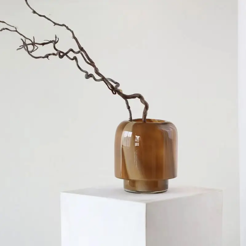 ديكور ترتيب الزهور لسطح المكتب لغرفة المعيشة الحديثة الراقية، رف كتب مطعم فاخر وخفيف الوزن موديل ro #3