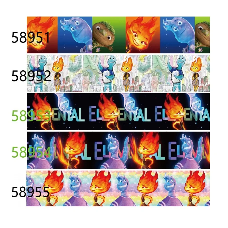 

10Yards Disney Elemental New Movies 2023 Cartoon Grosgrain Ribbon Packing for Hairbows Crafts Handmade Sewing Accessories