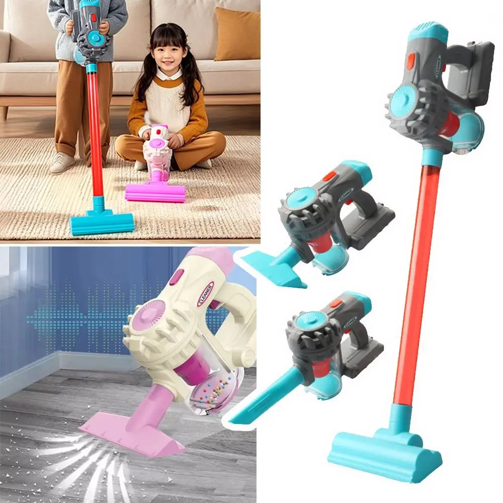 Interactieve 3-in-1 elektrische stofzuiger Fantasiespel Trolley Huishouden Reiniging Simulatie Stofvanger Peuter