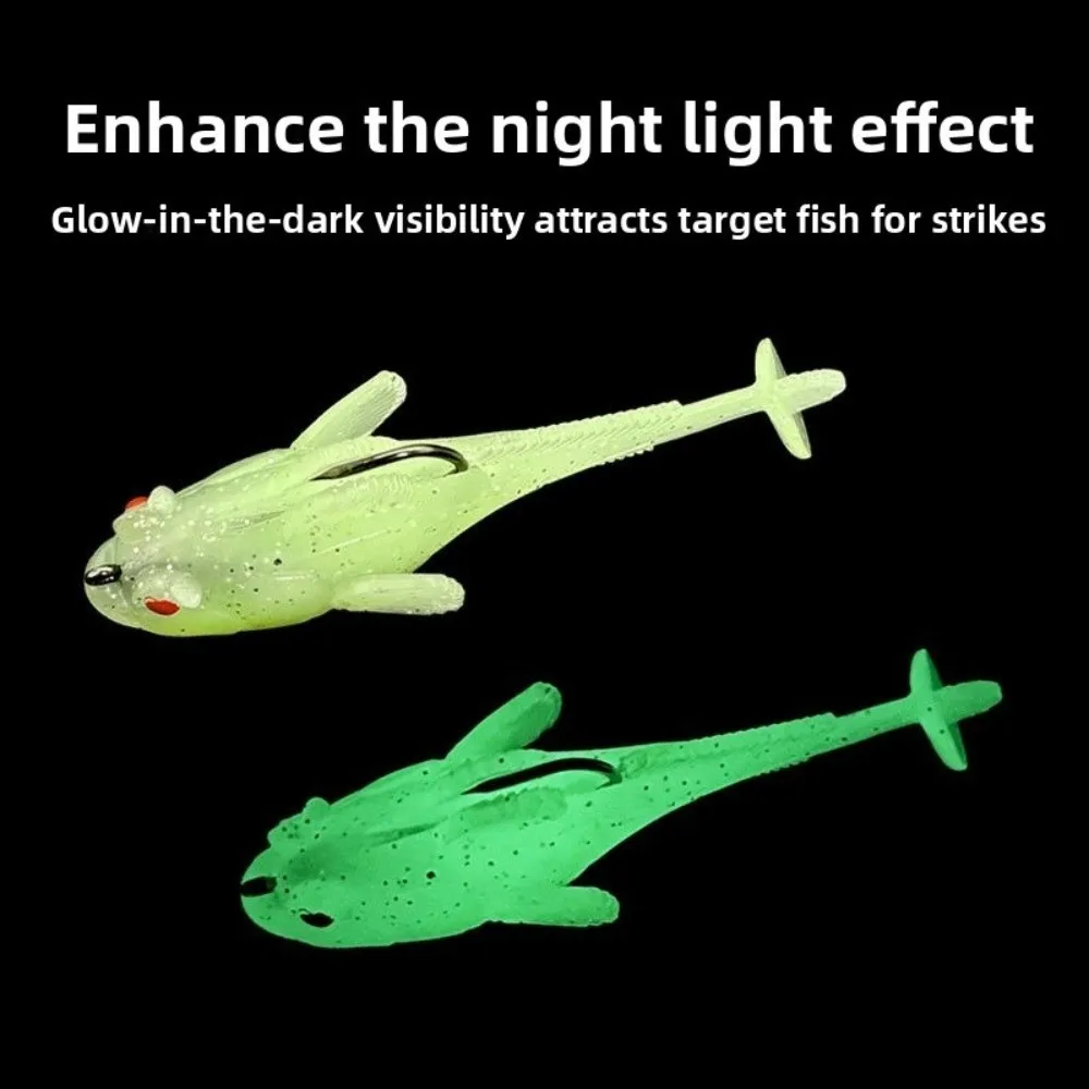 

2pcs 9g Weight Silicone Goby Lure Jig Hook Perch Tackle TPE Fishing Lure 12g Weight Soft Material Swimbaits Freshwater Fishing