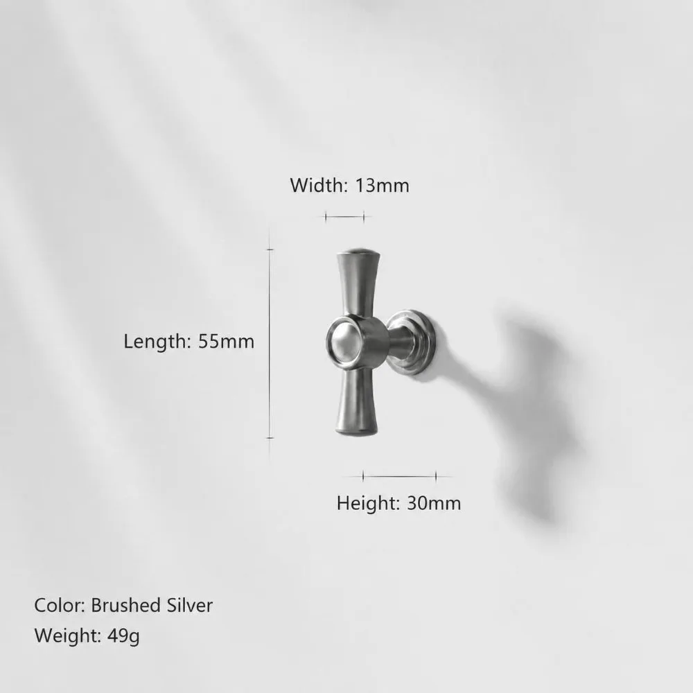 Elegant Cabinet Knobs French Style Silver Gold Finish Door Handles Solid Zinc Alloy Drawer Pulls