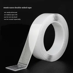 mesh nano double-sided tape Waterproof wall stickers useful thing for home Transparent Reusable tapes Strong viscosity adhesivos