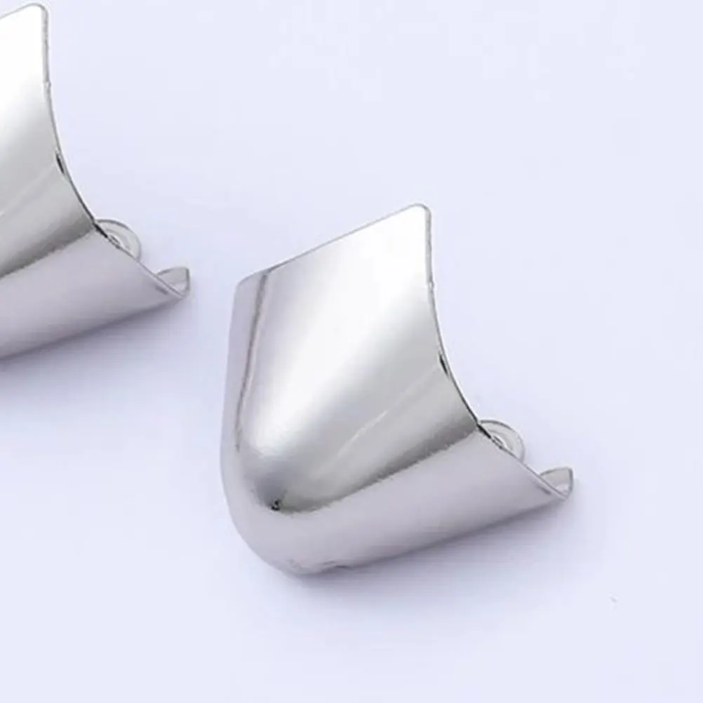 

6pcs High Heel Tip Covers Shoe Protection Metal Caps -07 Gold Silver Gun Color Iron Tips Toe Protectors for Ladies Foot Care