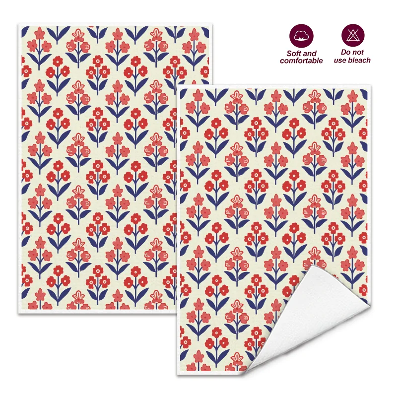 Aliexpress 2Pcs, French Pastoral Style Floral Kitchen Towels, 40Cm*60Cm Towel Set, Best Kitchen Towels, Super Absorbent Soft Cleaning Cloth, Cooking and Baking Tea Towel, Hand Towel, Cleaning Cloth, Dishwashing Cloth, Kitchen Decoration, Living Room Decorations, Kitchen Essentials, Home Essentials - Aliexpress Deal