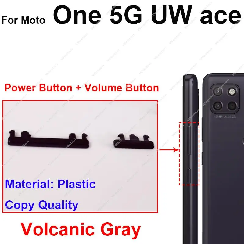 Power Volume Button For Motorola MOTO G 5G Plus One 5G UW Ace On OFF Power Buttons Volume Switch Control Side Key Parts