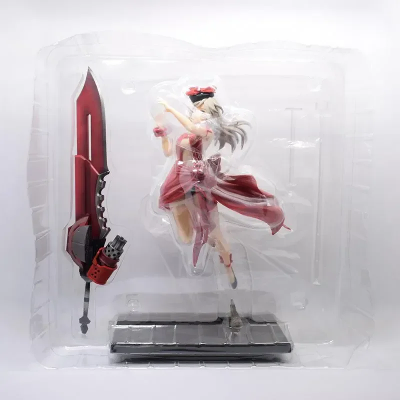 God Eater Elisa Crimson Gaun Peringatan Gambar 26Cm Pvc Anime Desktop Ornamen Model Action Figure Koleksi Mainan Hadiah