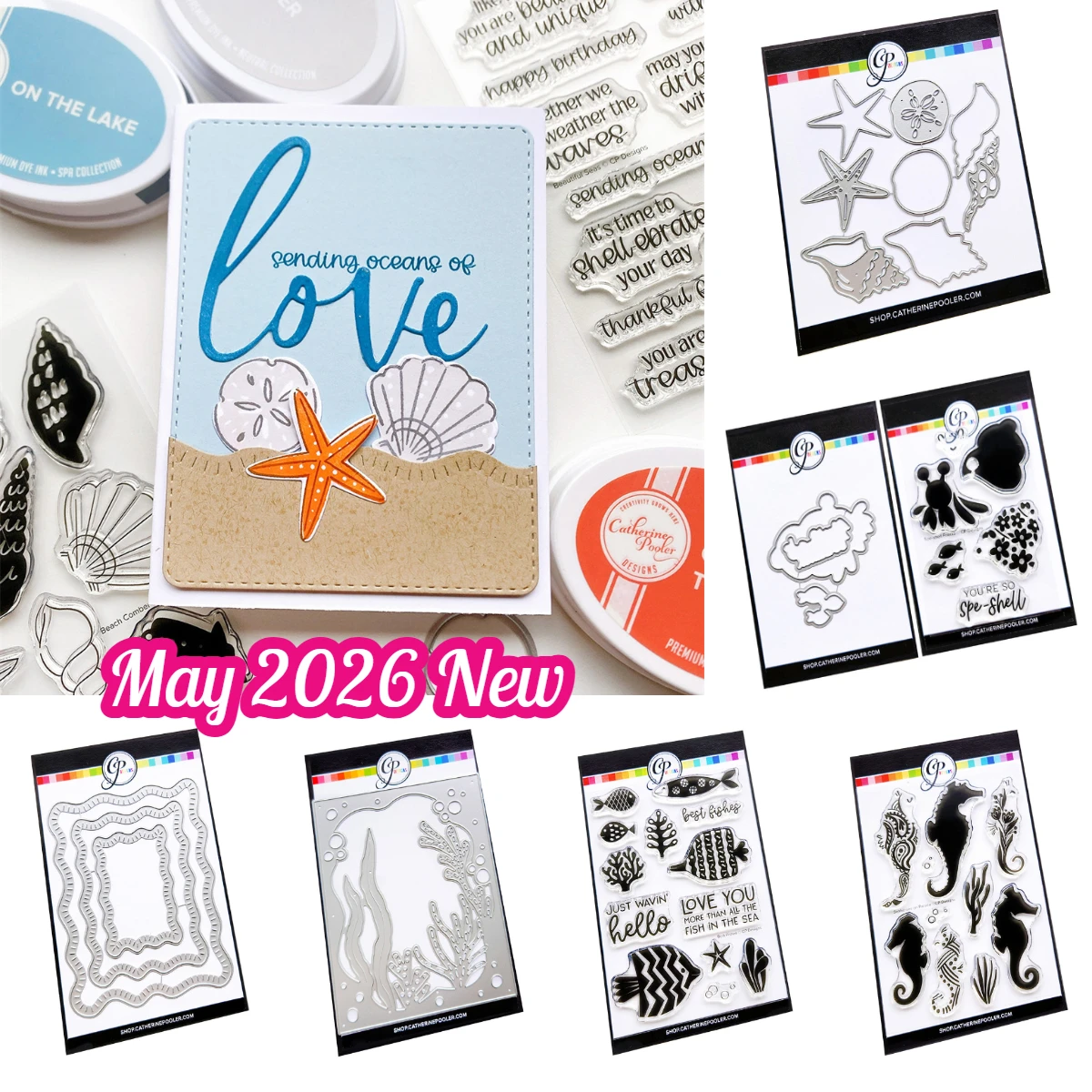 

2026 New Best Fishes Clear Stamps and Metal Cutting Dies Sets for DIY Craft Making Greeting Card Scrapbooking Decoration