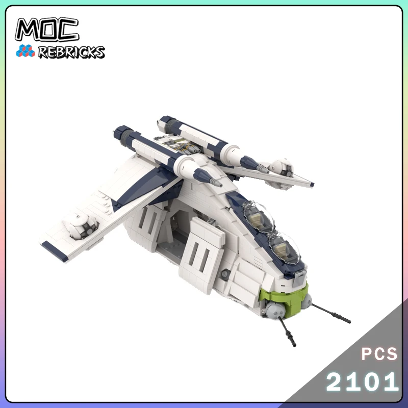 MOC-173810 War Gun-ships Building Blocks Popular Movies Spaceship Model Small Particles Bricks Children Toy Sets Xmas Gifts